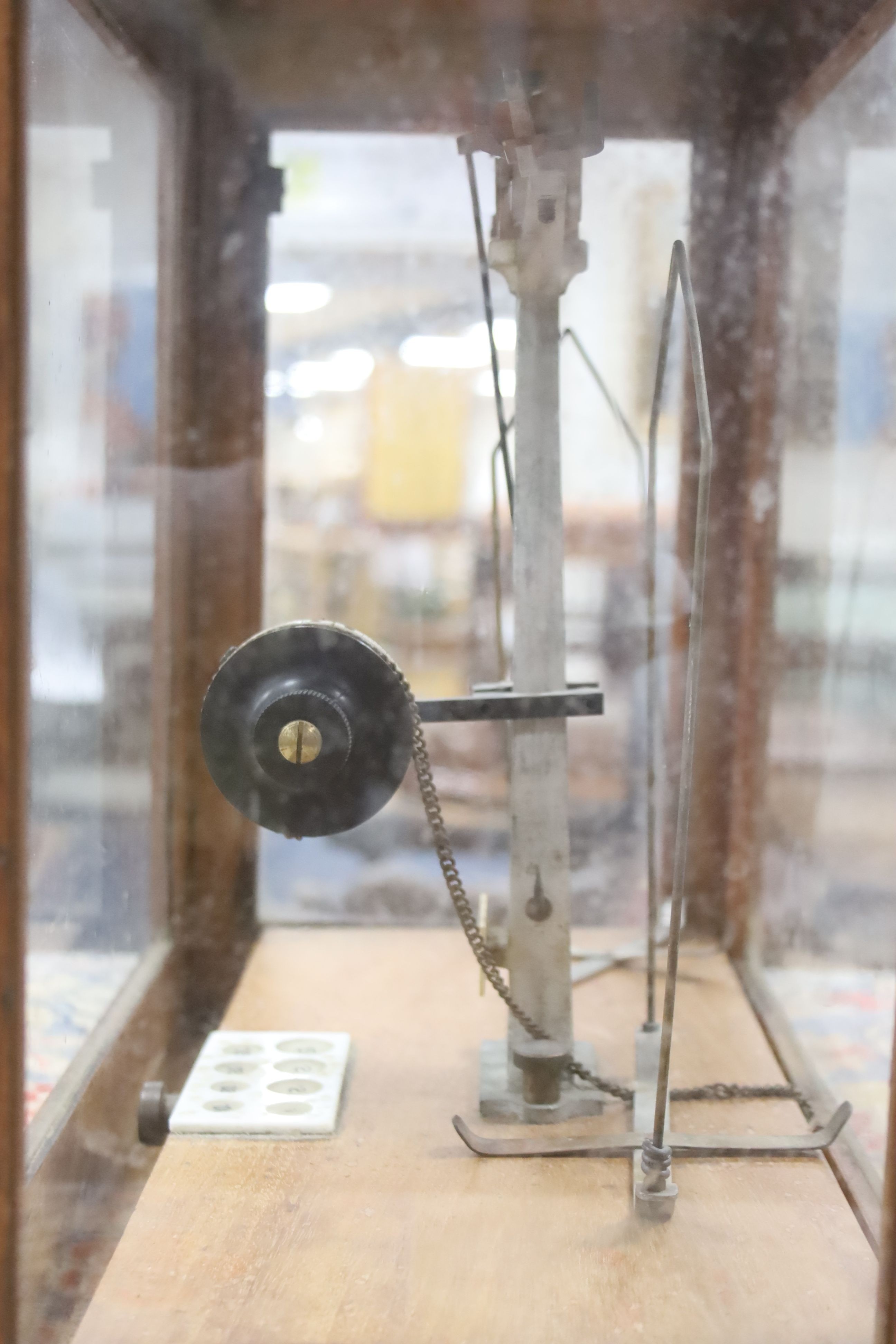 A set of cased postage scales